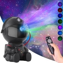 Projektors Astronauts ar zvaigzni 360° melns cena un informācija | Svētku dekorācijas | 220.lv