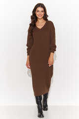 Вязаное платье Numinou, коричневое цена и информация | Платья | 220.lv