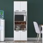 Virtuves skapītis Asir, 60x182x23 cm, balts cena un informācija | Virtuves skapīši | 220.lv