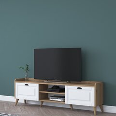 TV statīvs Asir, 180x55x35 cm, balts cena un informācija | TV galdiņi | 220.lv