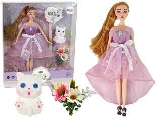 Кукла Эмили с длинными волосами и котенком цена и информация | Игрушки для девочек | 220.lv