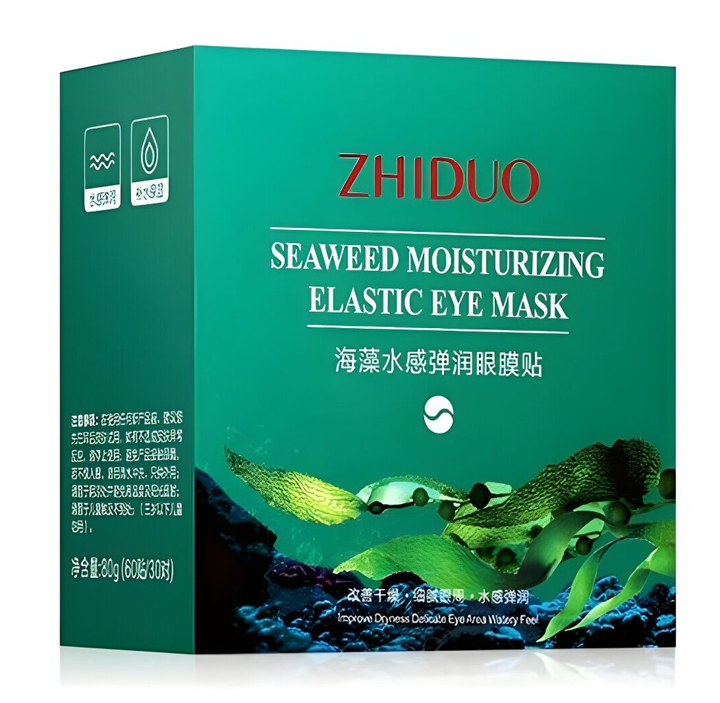 Jūras aļģu mitrinoši acu plāksteri ZHIDUO, 60gab. цена и информация | Sejas maskas, acu maskas | 220.lv
