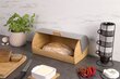 Bambusa maizes kaste ar metāla vāku, Zeller цена и информация | Virtuves piederumi | 220.lv