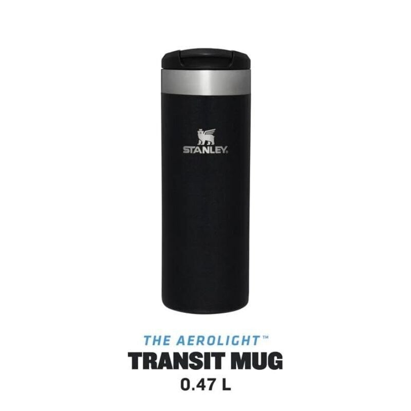 Termokrūze The AeroLight Transit Mug 0.47 L melna cena un informācija | Termosi, termokrūzes | 220.lv