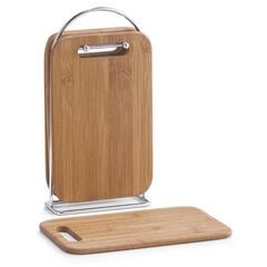 Бамбуковая кухонная доска + подставка Zeller, 4 шт. цена и информация | Pазделочные доски | 220.lv