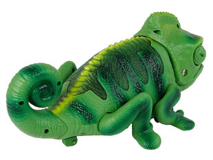 Tālvadības pults vadāms zaļš hameleons, 28 cm cena un informācija | Rotaļlietas zēniem | 220.lv