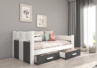 Bērnu gulta ADRK Furniture Bibi, balta/pelēka цена и информация | Детские кровати | 220.lv