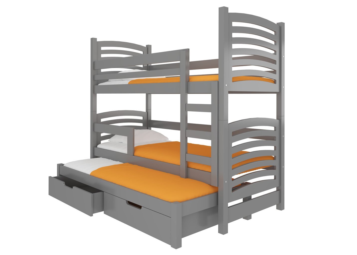 Bērnu gulta ADRK Furniture Maraba, pelēka цена и информация | Bērnu gultas | 220.lv