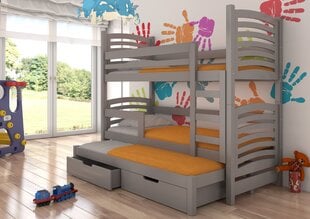Bērnu gulta ADRK Furniture Maraba, pelēka цена и информация | Детские кровати | 220.lv