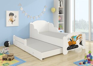 Bērnu gulta ADRK Furniture Amadis II, balta cena un informācija | Bērnu gultas | 220.lv