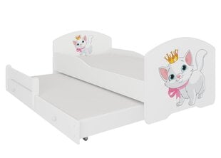 Bērnu gulta ADRK Furniture Pepe II, balta цена и информация | Детские кровати | 220.lv