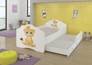 Bērnu gulta ADRK Furniture Casimo II, balta цена и информация | Детские кровати | 220.lv