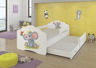 Bērnu gulta ADRK Furniture Casimo II, balta cena un informācija | Bērnu gultas | 220.lv