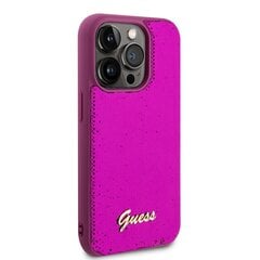 Guess Sequin Script Logo Case for iPhone 14 Pro Magenta цена и информация | Чехлы для телефонов | 220.lv