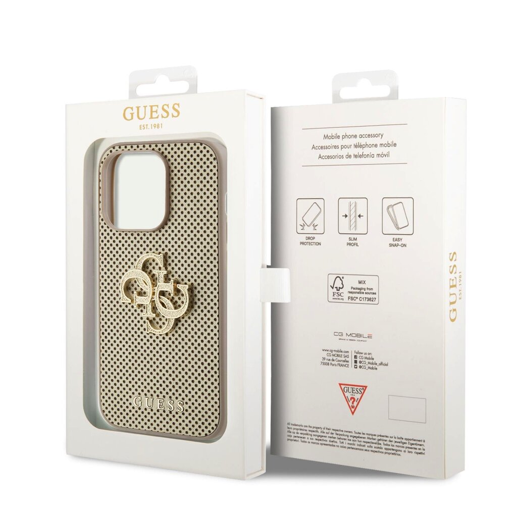 Guess PU Perforated 4G Glitter Metal Logo cena un informācija | Telefonu vāciņi, maciņi | 220.lv