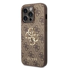 Guess GUHCP15X4GMGBR iPhone 15 Pro Max 6.7" brązowy|brown hardcase 4G Big Metal Logo цена и информация | Чехлы для телефонов | 220.lv