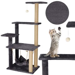 Nagu asināmais kaķiem Springos, 121 cm, tumši pelēks/brūns cena un informācija | Springos Zoo preces | 220.lv