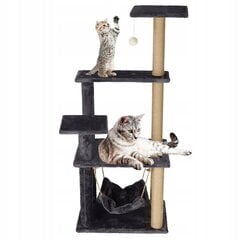 Nagu asināmais kaķiem Springos, 121 cm, tumši pelēks/brūns cena un informācija | Kaķu mājas, nagu asināmie | 220.lv