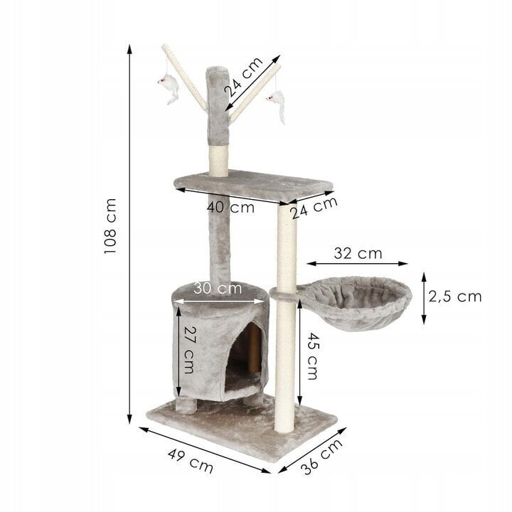 Nagu asināmais kaķiem Springos, pelēks cena un informācija | Kaķu mājas, nagu asināmie | 220.lv