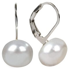 Auskari ar īstu pērli JwL Luxury Pearls JL0022 sJL0022 cena un informācija | Auskari | 220.lv