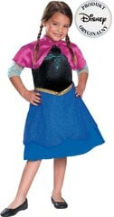 Kostīms Disney Frozen Anna 109-123 cm, 5-6 gadi cena un informācija | Karnevāla kostīmi, maskas un parūkas | 220.lv