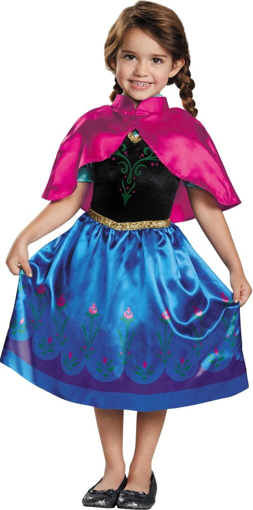 Kostīms Disney Frozen Anna 109-123 cm, 5-6 gadi цена и информация | Karnevāla kostīmi, maskas un parūkas | 220.lv