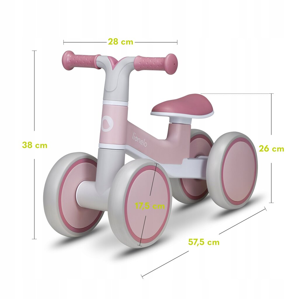 Līdzsvara velosipēds Lionel Vila, rozā цена и информация | Balansa velosipēdi | 220.lv
