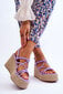 Modes ķīļveida sandales ar bizēm Violet Nessia cena un informācija | Sieviešu sandales | 220.lv