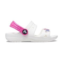 Crocs™ sandales meitenēm 231334, baltas cena un informācija | Bērnu sandales | 220.lv