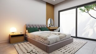 Gulta ARISTOCRAT + Sapnas 2 XL, 160x200 cm, pelēka цена и информация | Кровати | 220.lv