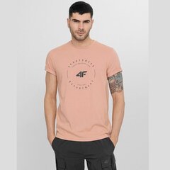 T-krekls vīriešiem 4F M H4L22TSM029 64S, rozā cena un informācija | Vīriešu T-krekli | 220.lv