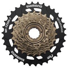 Aizmugurējais ķēdes rats Shimano MF-TZ500 MegaRange 7 ātrumu cena un informācija | Citas velosipēdu rezerves daļas | 220.lv