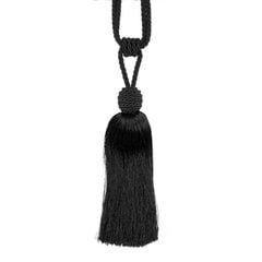 Декоративный шнур Adina, длина 64 см, черный. цена и информация | Принадлежности для изготовления украшений, бисероплетения | 220.lv