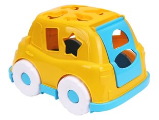 Rotaļlietu šķirošanas auto, dzeltens цена и информация | Игрушки для малышей | 220.lv