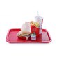 Fast Food paplāte 30,5x41,5cm, sarkana цена и информация | Trauki, šķīvji, pusdienu servīzes | 220.lv