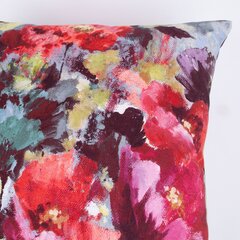 Подушка CASILDA 50х50 см, разноцветные цветы цена и информация | Декоративные подушки и наволочки | 220.lv