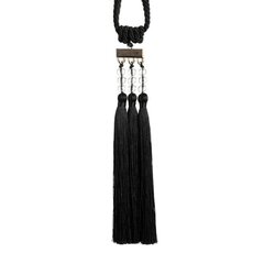 Декоративная верёвка nora 66х30 см чёрная цена и информация | Принадлежности для изготовления украшений, бисероплетения | 220.lv