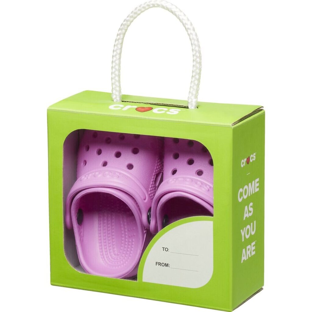 Crocs™ iešļūcenes meitenēm 230074, rozā cena un informācija | Bērnu čības, maiņas apavi | 220.lv