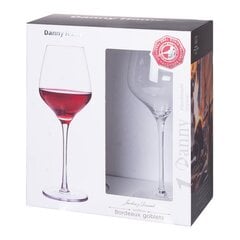 Vīna glāzes CRYSTAL 2gab 600ml "Bordeaux" cena un informācija | Glāzes, krūzes, karafes | 220.lv