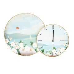 Настенные часы NORA с рисунком 40х60см, цветы цена и информация | Часы | 220.lv