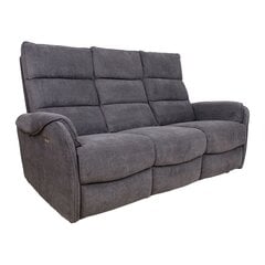 Dīvāns BOWERS 3-vietīgs elektriskais recliner, pelēks cena un informācija | Dīvāni | 220.lv