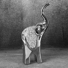 Декоративная статуэтка Палмер (02) 17 х 9 х 34 см серебро цена и информация | Детали интерьера | 220.lv