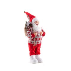 Ziemassvētku vecītis, 60 cm, sarkans cena un informācija | Ziemassvētku dekorācijas | 220.lv
