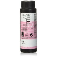 Daļēji pagaidu krāsa Redken Shades EQ 06T Iron, 3 x 60 ml cena un informācija | Matu krāsas | 220.lv