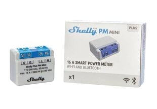 Viedais Wi-Fi Bluetooth skaitītājs Shelly Plus PM Mini cena un informācija | Drošības sistēmas, kontrolieri | 220.lv