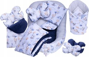 Bērnu ligzdiņa, komplekts Babymam, 0-12 mēneši цена и информация | Детские подушки, конверты, спальники | 220.lv