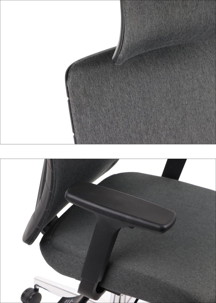 Biroja krēsls Stema Akcent, pelēks cena un informācija | Biroja krēsli | 220.lv