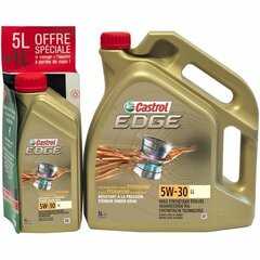 Automašīnu motoreļļa Castrol EDGE 5 l + 1 l 5W30 cena un informācija | Motoreļļas | 220.lv