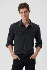 Джинсовая рубашка Mavi 0295785223-M, серая цена и информация | Мужские рубашки | 220.lv