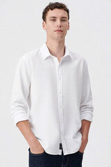 Рубашка Mavi 0210698620-S, белая цена и информация | Мужские рубашки | 220.lv